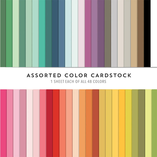 Concord & 9th Cardstock Assorted Color Pack (48 Colors)