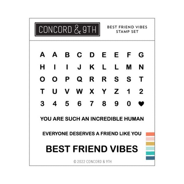 Concord & 9th Clear Stamps Best Friend Vibes