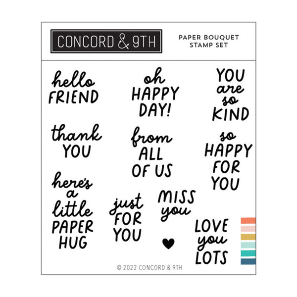 Concord & 9th Clear Stamps Paper Bouquet