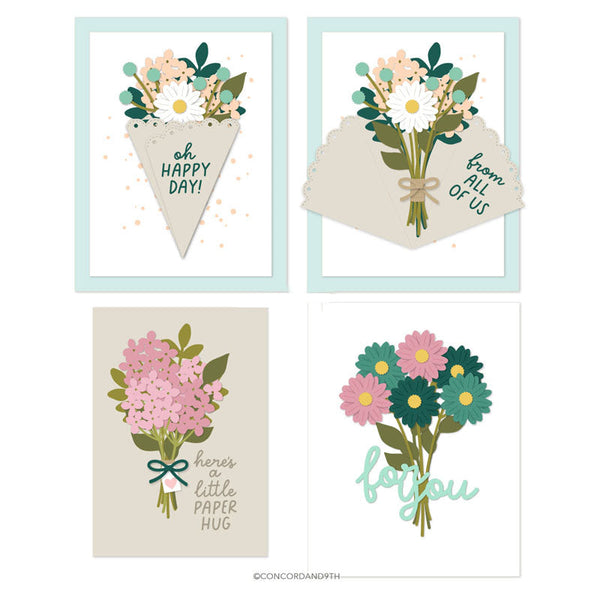 Concord & 9th Clear Stamps Paper Bouquet
