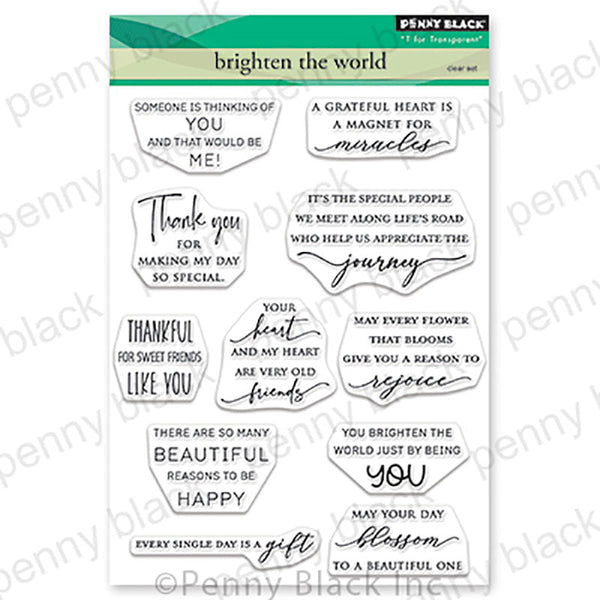 Penny Black Clear Stamps Brighten The World