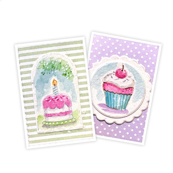 Art Impressions Clear Stamps Mini Journal Birthday