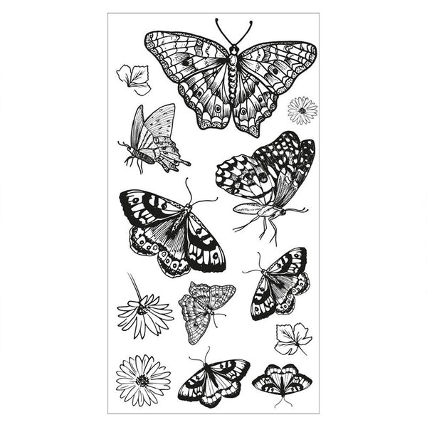 Sizzix Clear Stamps Nature Butterflies