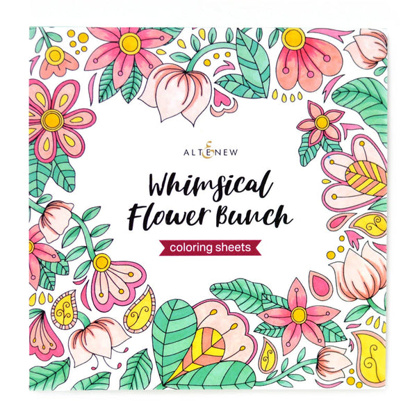 Altenew Coloring Sheets Whimsical Flower Bunch