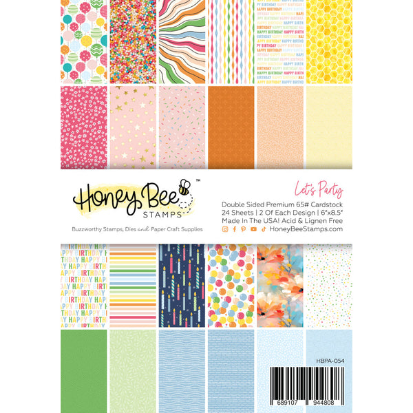 Honey Bee Paper 6x8.5 Let's Party