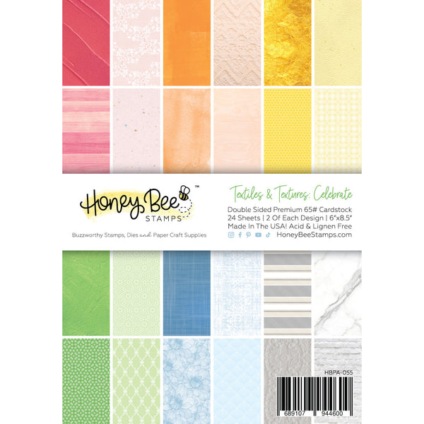 Honey Bee Paper 6x8.5 Textiles & Texture: Celebrate