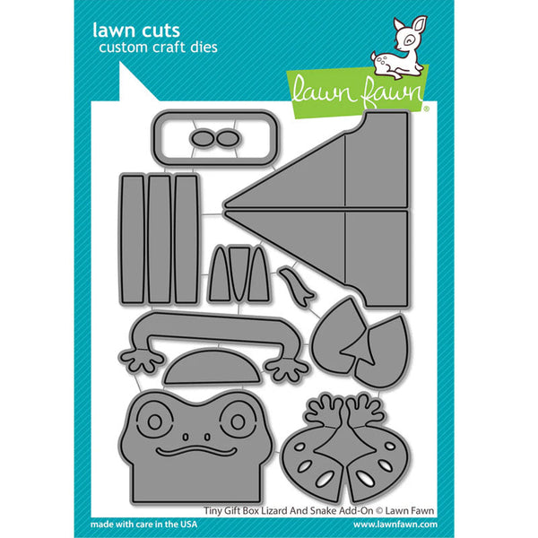 Lawn Fawn Dies Tiny Gift Box Lizard And Snake Add-On