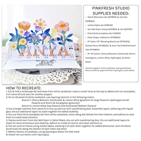 Pinkfresh Studio 2pc Sweet Blossoms