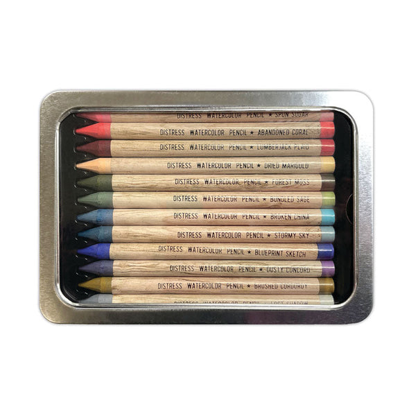 Tim Holtz Distress Watercolor Pencils 12pc Set 6
