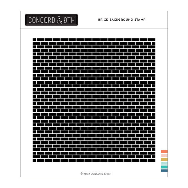 Concord & 9th Clear Stamps Brick Background