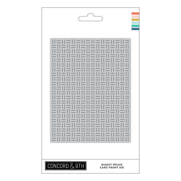 Concord & 9th Dies Basket Weave Card Front