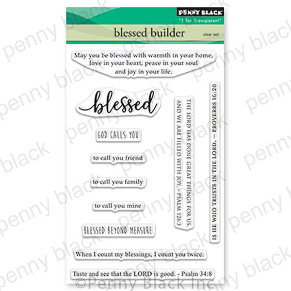 Penny Black Clear Stamps Blessed Builder