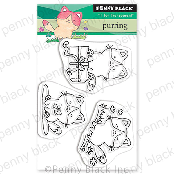 Penny Black Clear Stamps Purring