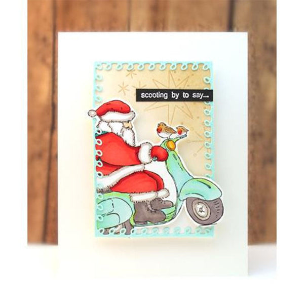 Penny Black Cling Stamps Scooting By