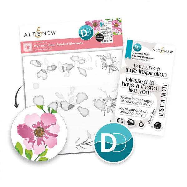 Altenew 2pc Dynamic Duo Painted Blossoms