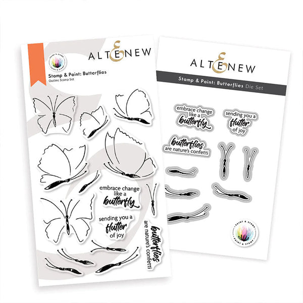 Altenew 2pc Paint & Stamp Butterflies