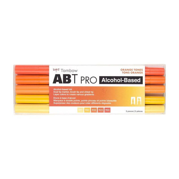 Tombow ABT PRO Marker 5pc Orange Tones