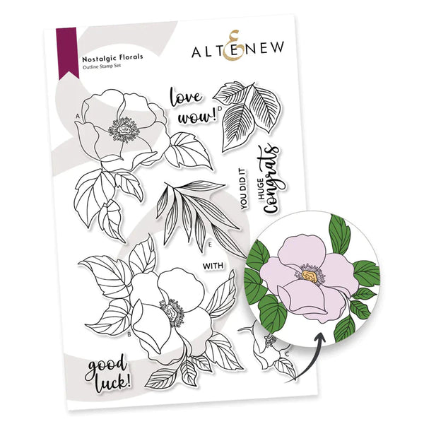 Altenew Clear Stamps Nostalgic Florals