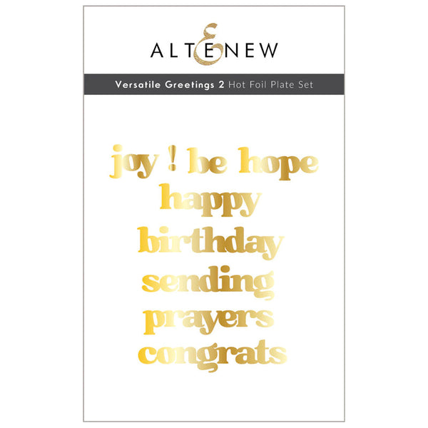 Altenew Hot Foil Plate Versatile Greetings 2