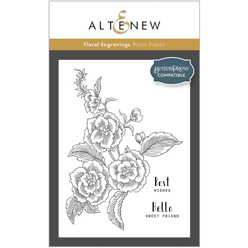 Altenew Press Plates Floral Engravings