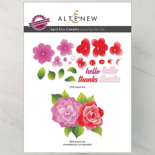 Altenew Dies Craft-A-Flower April Kiss Camellia