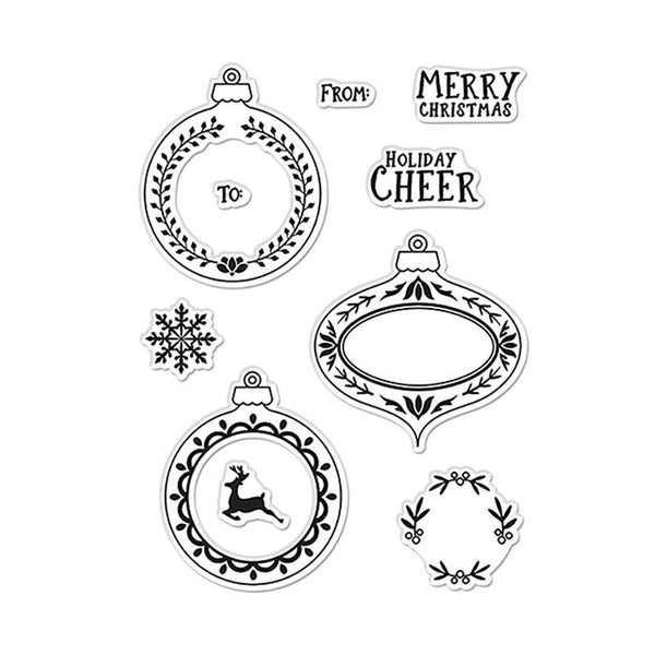 Hero Arts Clear Stamps Holiday Cheer Ornaments