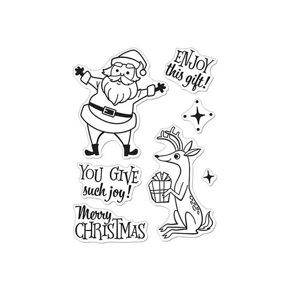 Hero Arts Clear Stamps Merry Christmas Santa & Reindeer