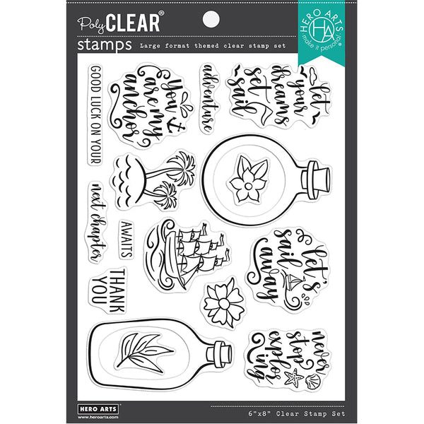 Hero Arts Clear Stamps Message in a Bottle