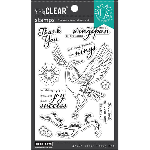 Hero Arts Clear Stamps Crane Wishes