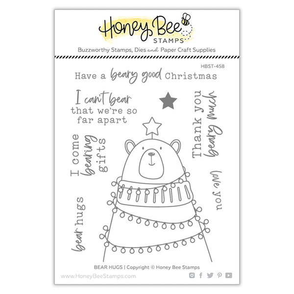 Honey Bee Clear Stamps Bear Hugs