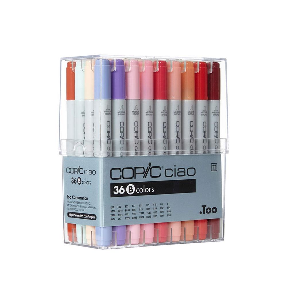 筆記具 Copic Ciao 36pc Set B COPIC Ciao Marker 36pc B – MarkerPOP