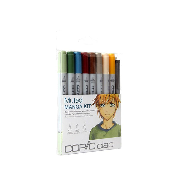 COPIC Ciao Marker 8pc Manga Muted
