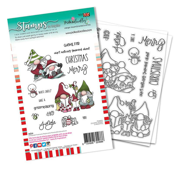 Polkadoodles Clear Stamps Gnomeazing Christmas