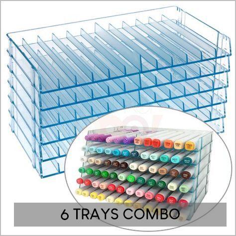 Crafter's Companion The Ultimate Pens and Markers Storage Blue (1Tray)