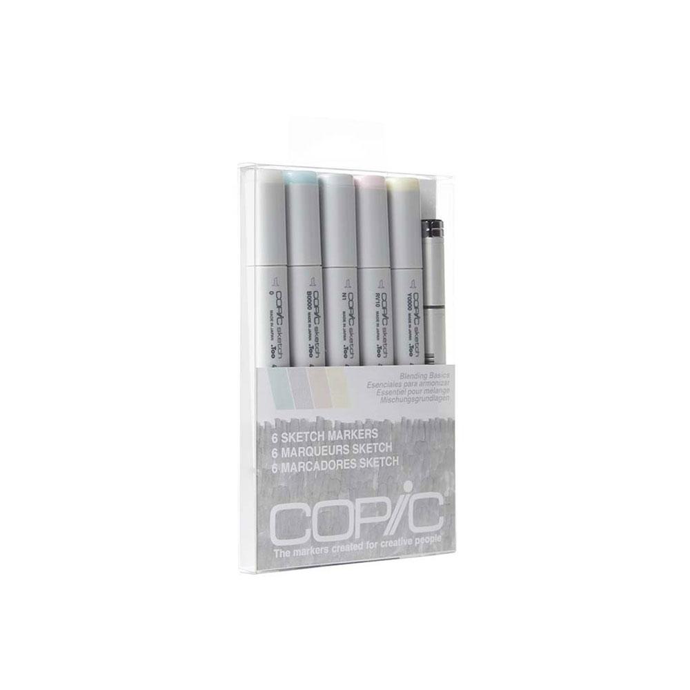 Copic Sketch, Alcohol-Based Markers, 12pc Set, Basic