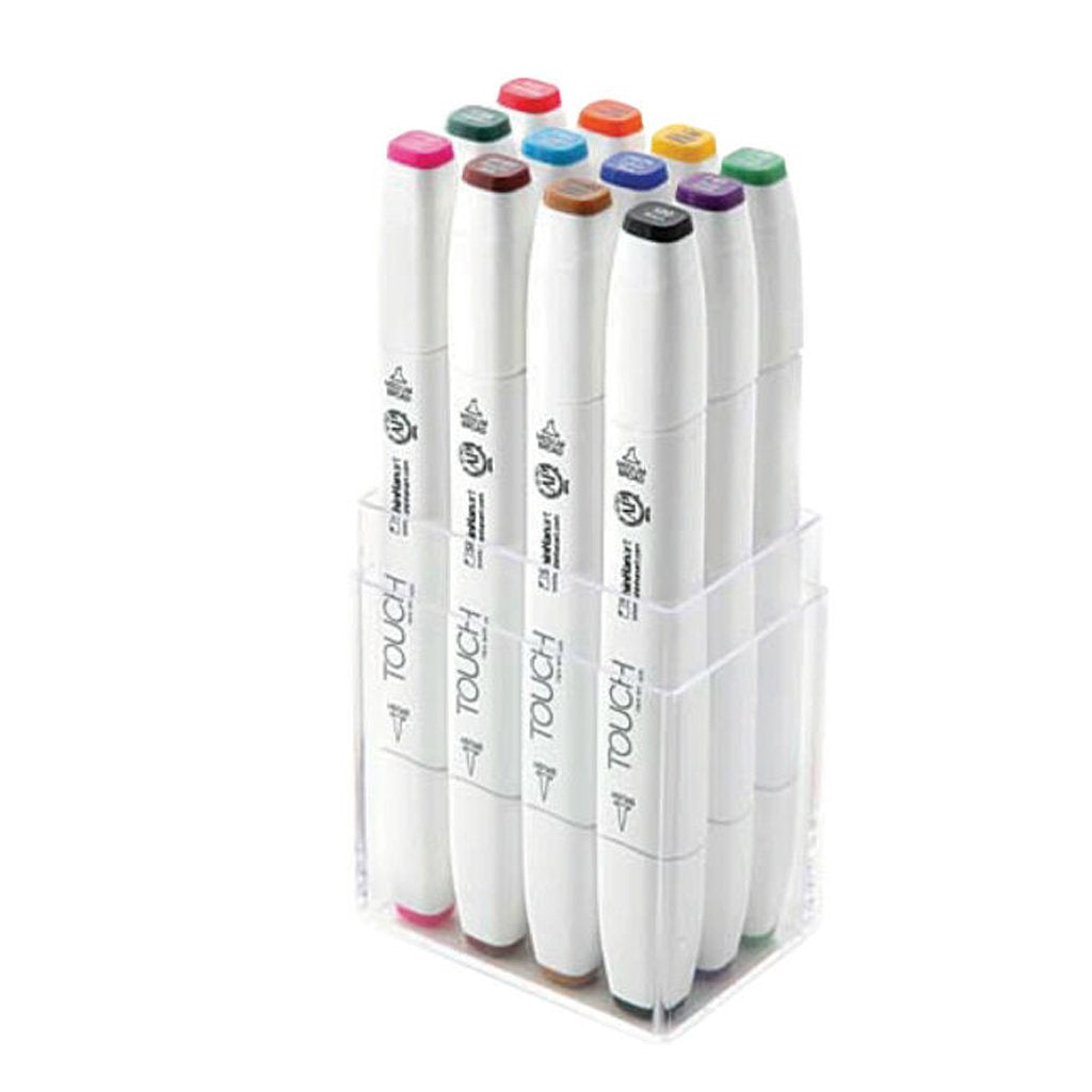 TOUCH Twin Brush Marker 12pc Basic – MarkerPOP