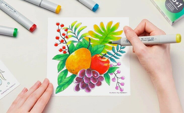 Discover the Artistry in Every Stroke with Copic, Touch, and Tombow Markers