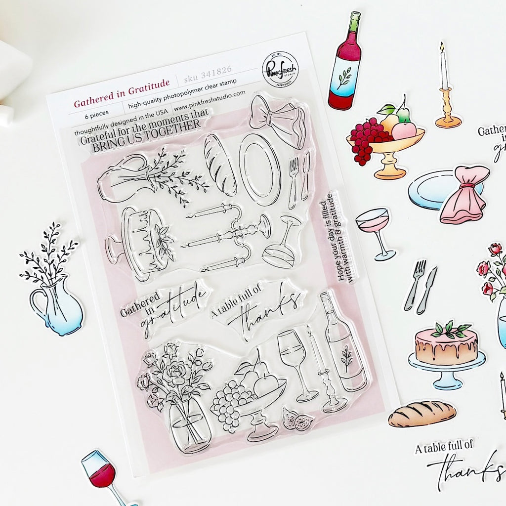 Pinkfresh Studio Clear Stamps Gathered in Gratitude