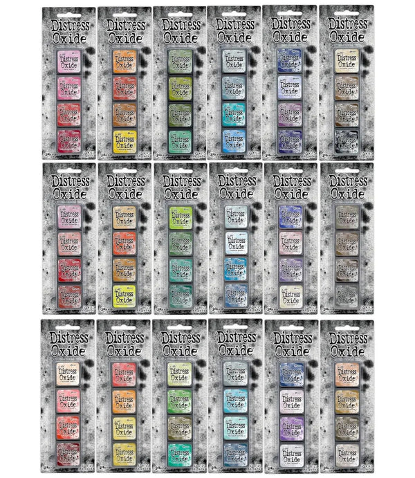 Tim Holtz Distress Mini Oxide Pad 4pc Kit 1-18