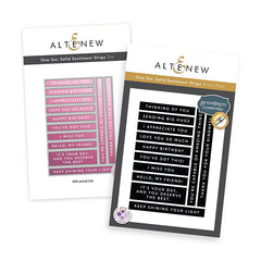 Altenew 2pc One-Go Solid Sentiment Strips