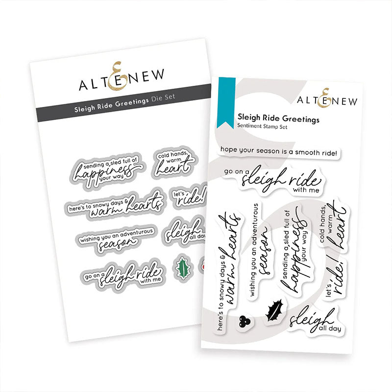 Altenew 2pc Sleigh Ride Greetings