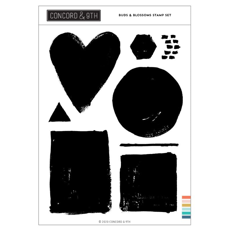 Concord & 9th Clear Stamps Painted Shapes