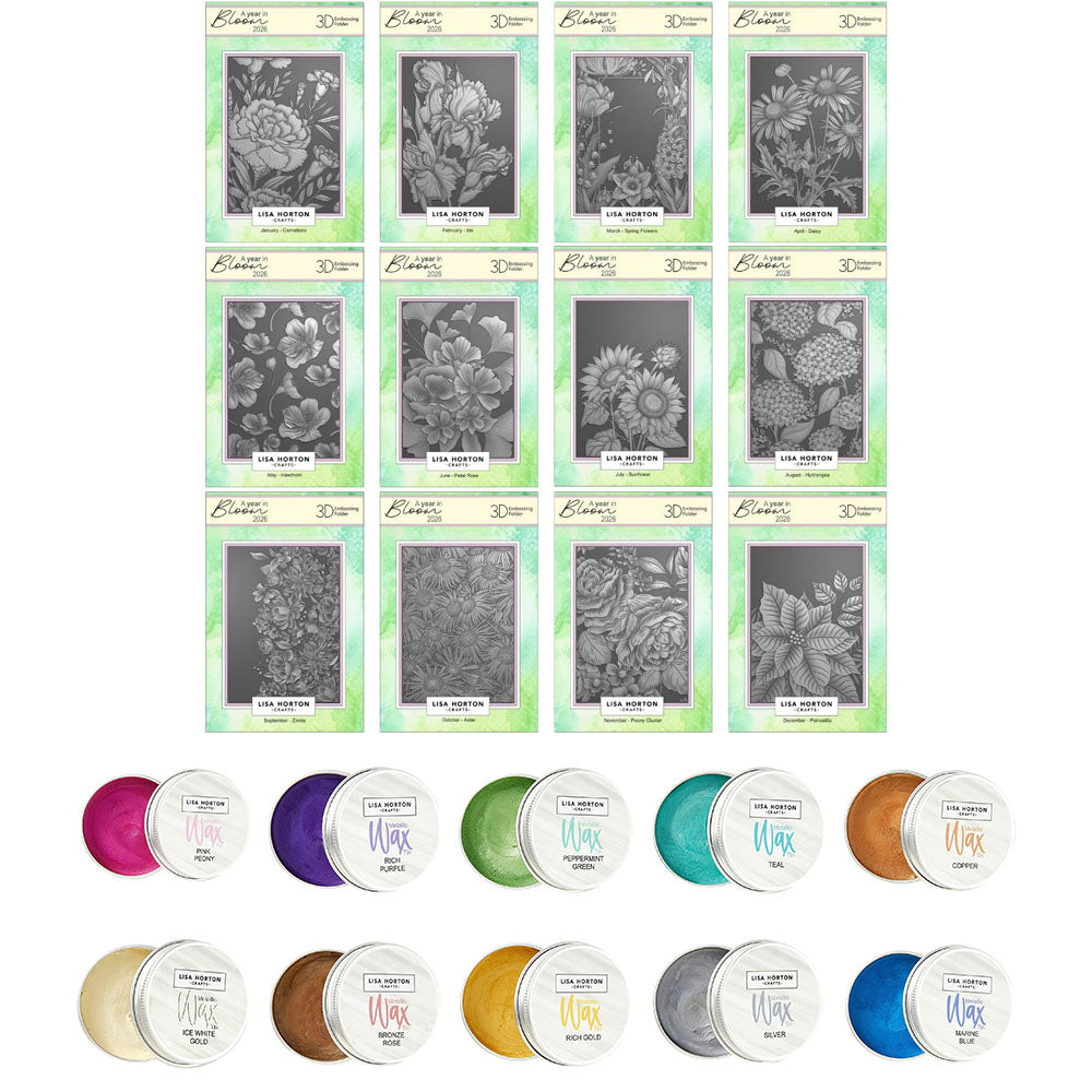 Lisa Horton A Year In Bloom 2026 Bundle + Wax Tin 10pc