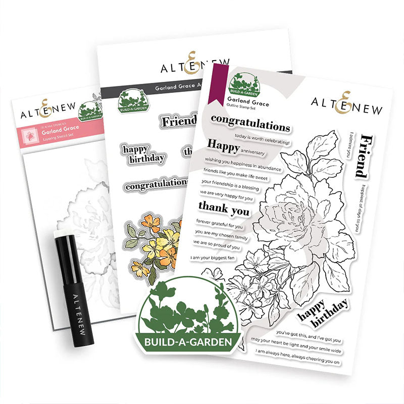 Altenew 3pc Build-A-Garden: Garland Grace & Add-on Die
