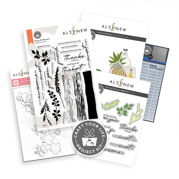 Altenew 4pc Craft Your Life Project Kit: Fruits & Flowers & Add-On