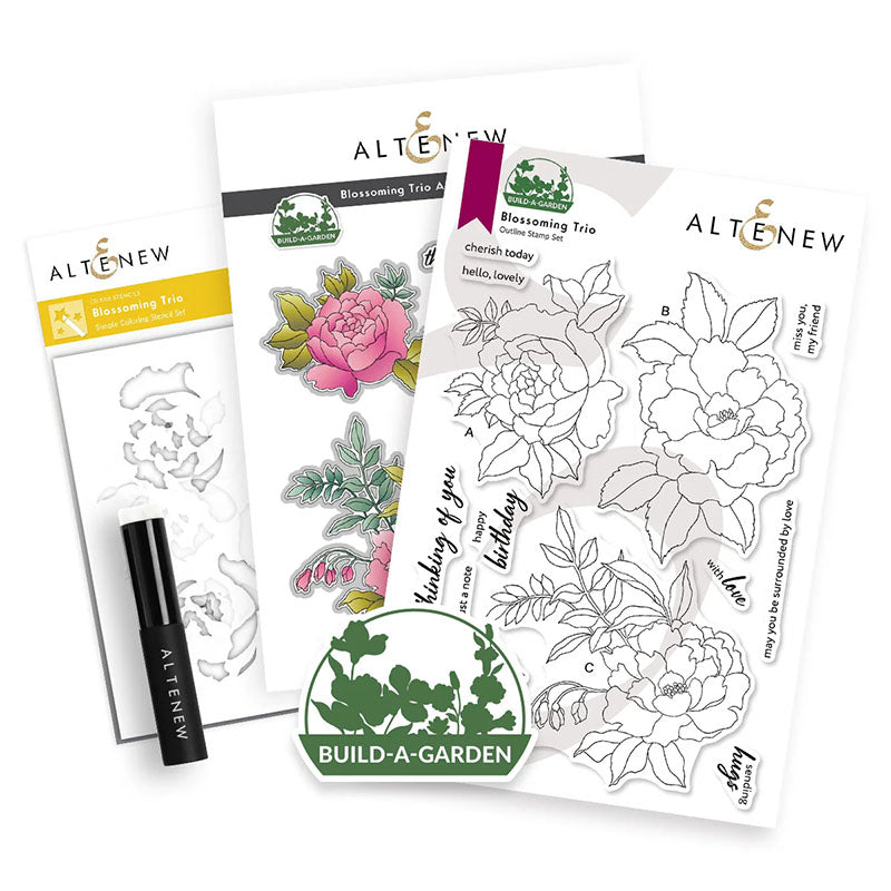 Altenew 3pc Build-A-Garden: Blossoming Trio & Add-on Die