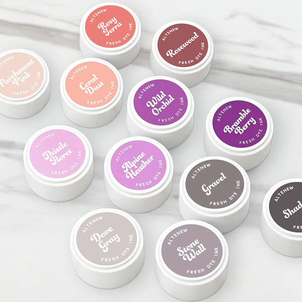 Altenew 12pc Fresh Dye Ink Mini Pods Soft Earth & Bloom