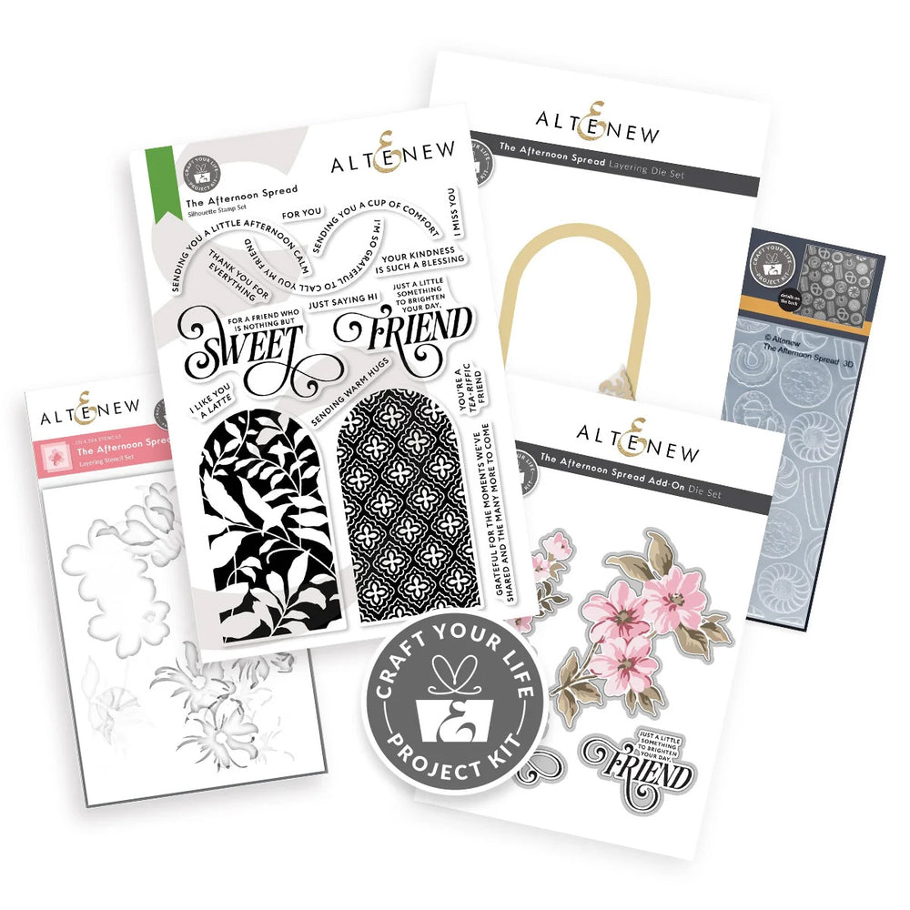 Altenew 5pc Craft Your Life Project Kit: The Afternoon & Add-on Die
