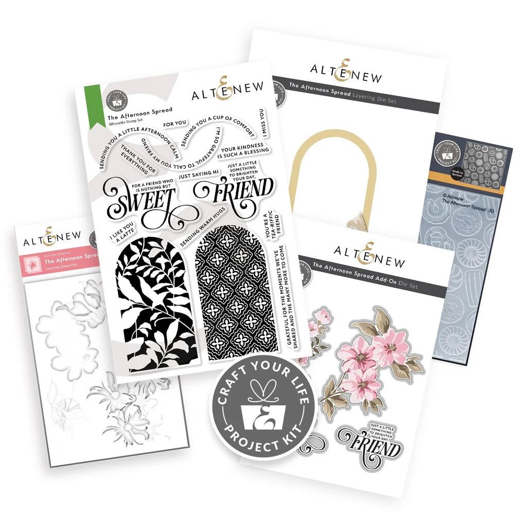 Altenew 5pc Craft Your Life Project Kit: The Afternoon & Add-on Die