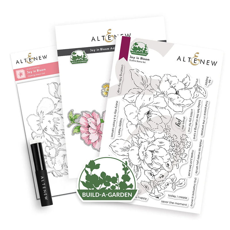 Altenew 3pc Build-A-Garden: Joy in Bloom & Add-on Die